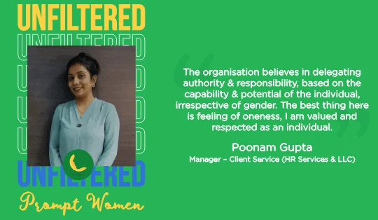 Unfiltered Perspective of Prompt Women | Gender Diversity & Inclusion at Workplace
